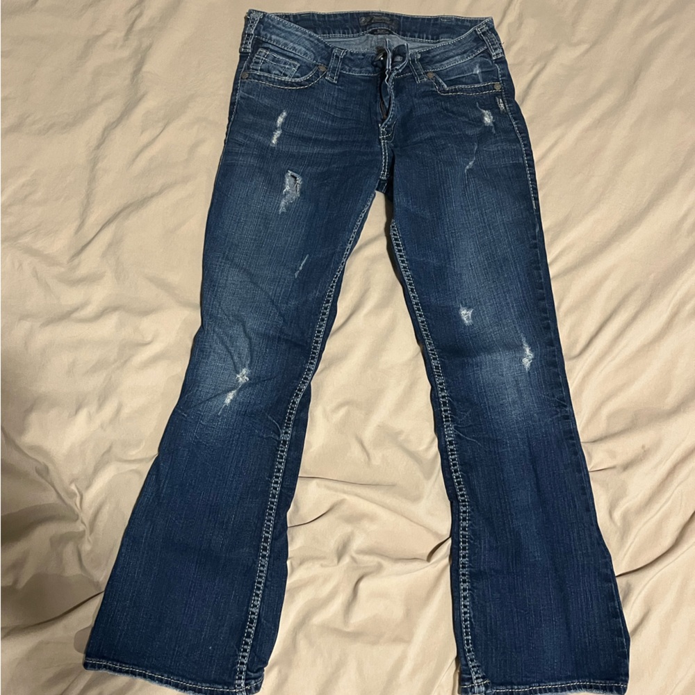 Women’s Silver Low Rise Jeans